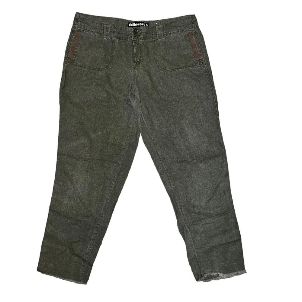 Y2K Dollhouse Green Cargo Capri Pants